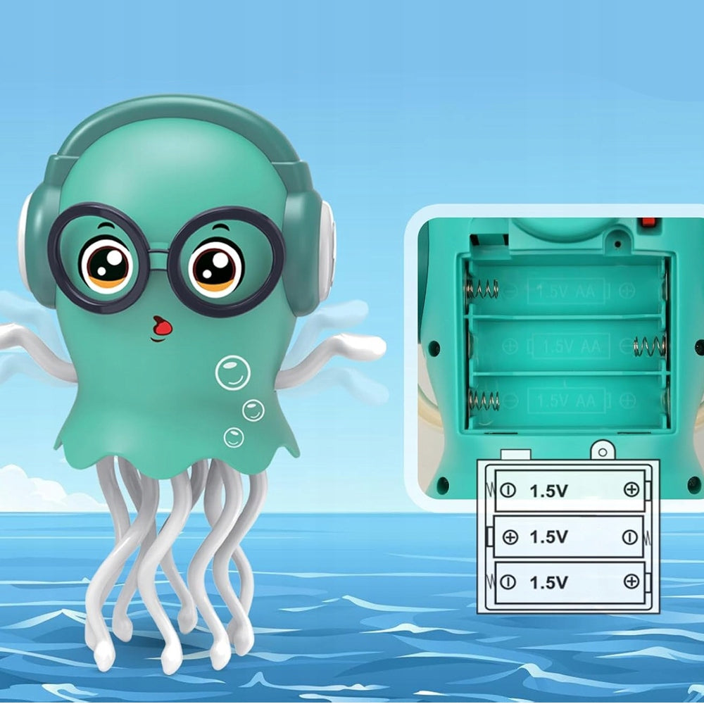 Dancing Toy Medusa Octopus for crawling light sounds + Batteries Packaging status original