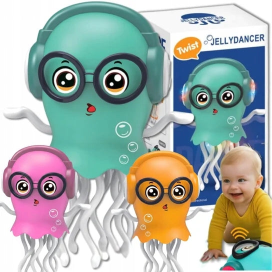 Dancing Toy Medusa Octopus for crawling light sounds + Batteries