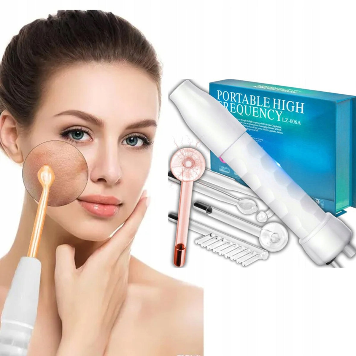 Darsonval Hair Skin Face Cleaning Device Electrodes 4 PELLETS