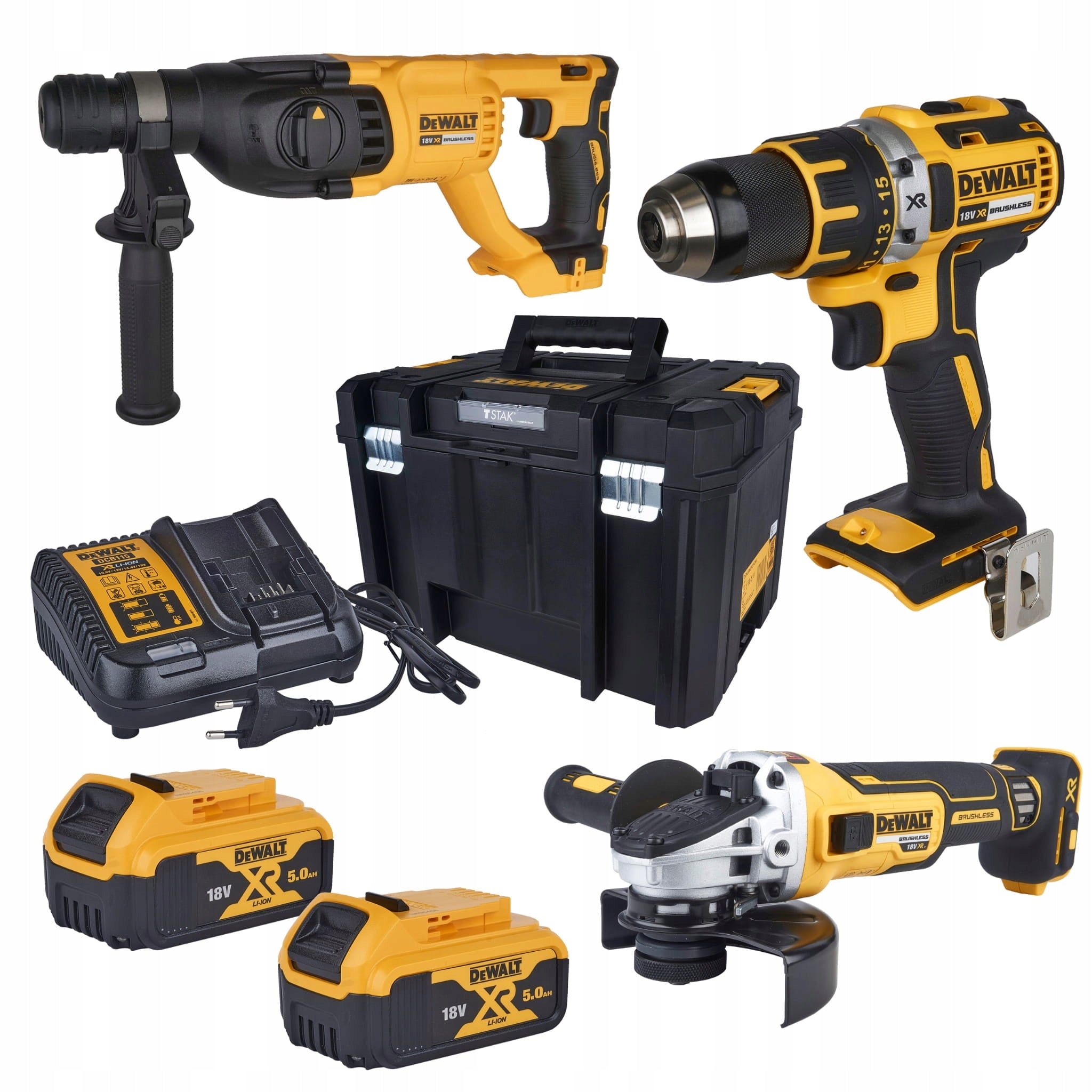 DeWalt Combo set of 3 tools charger 2x5Ah 18V