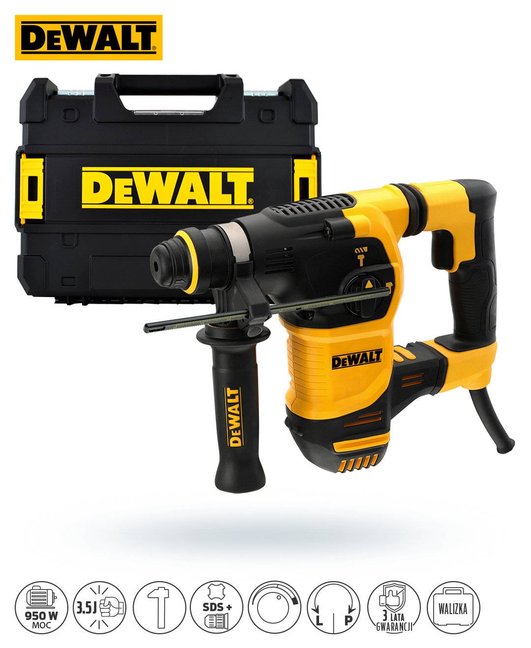 DeWalt D25333K hammer drill 950W 3,5j SDS Plus Brand DeWalt