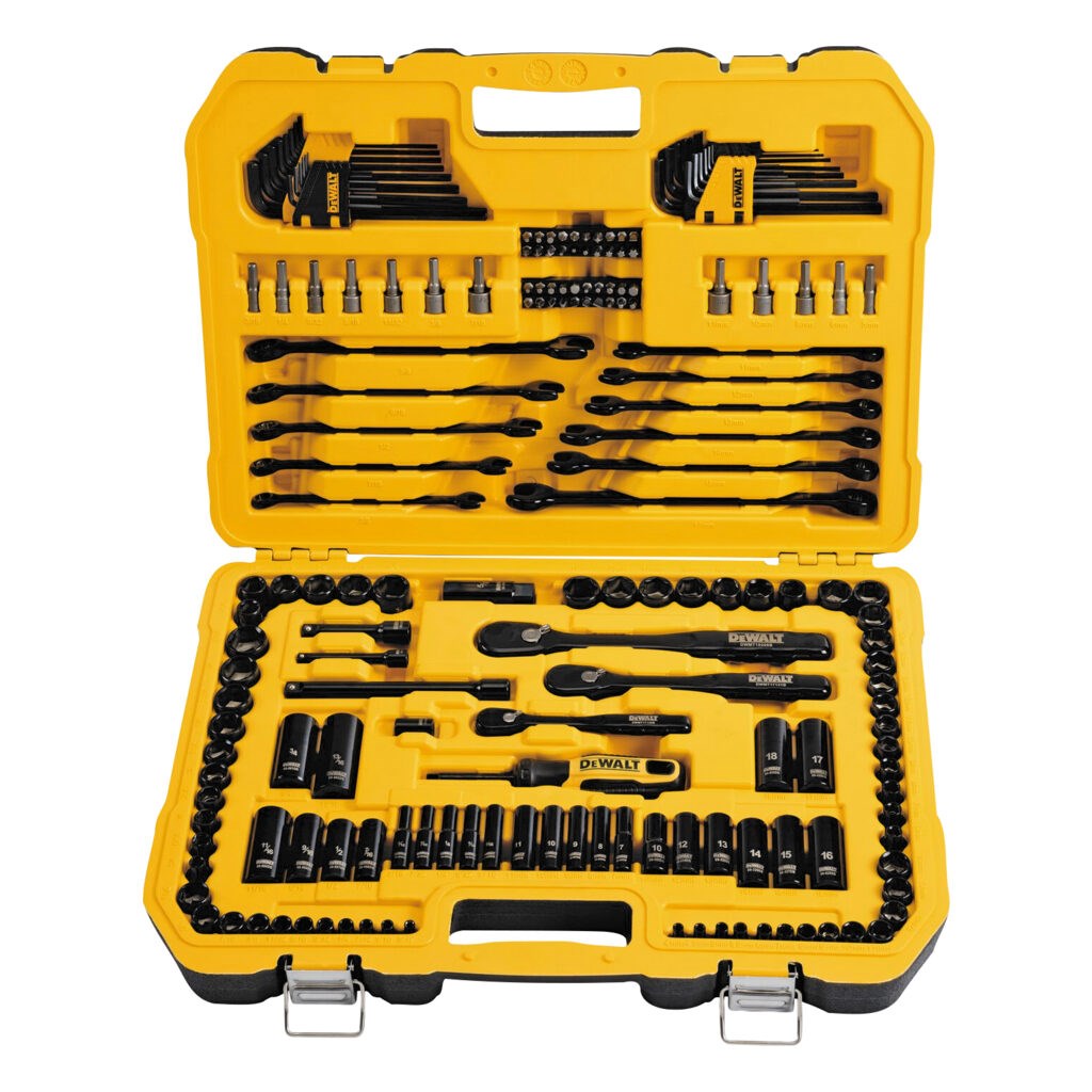 DeWalt Socket wrench set 184 elements 1/4" 3/8" 1/2"