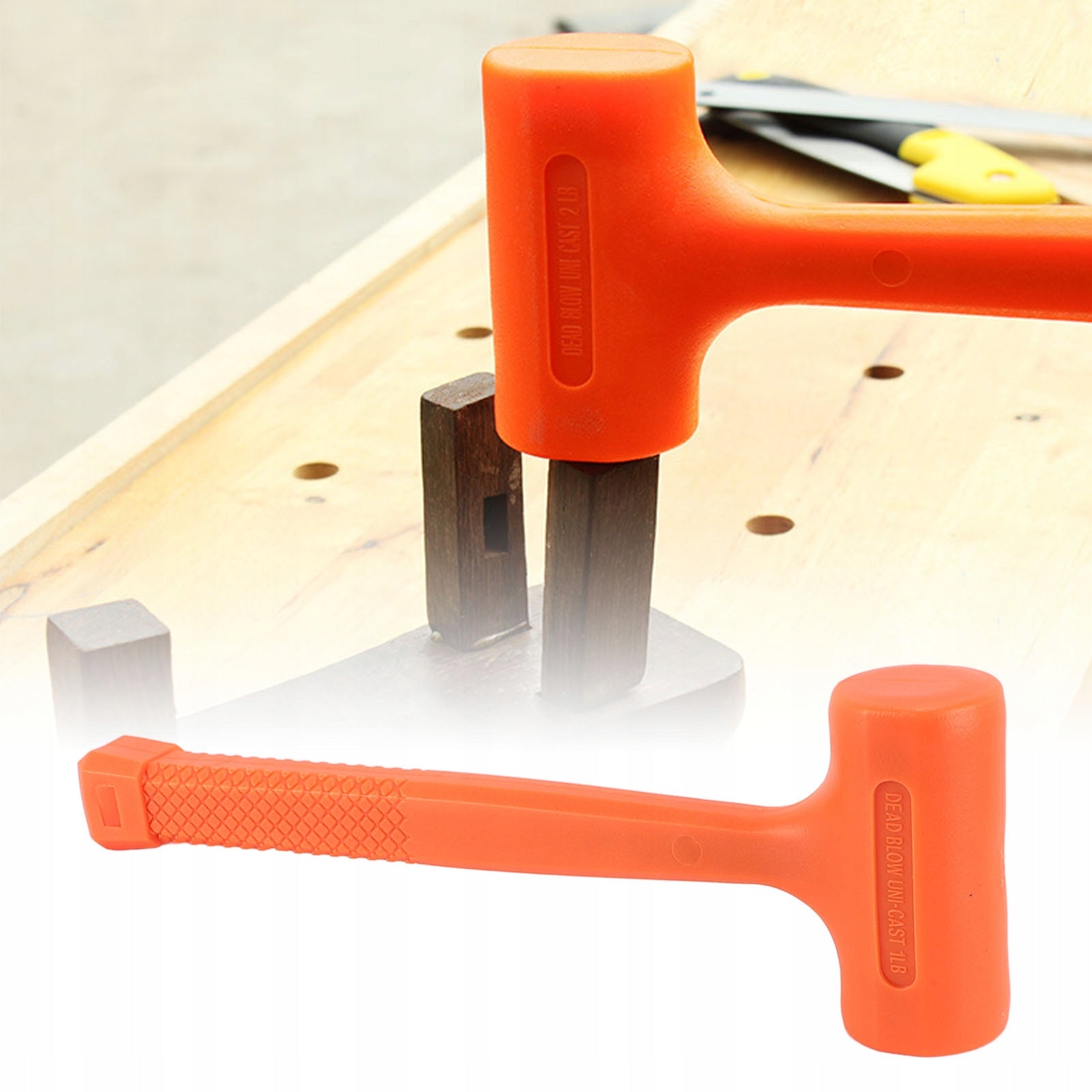 Dead Blow Hammer with Dual Ends Steel Core and Soft Handle