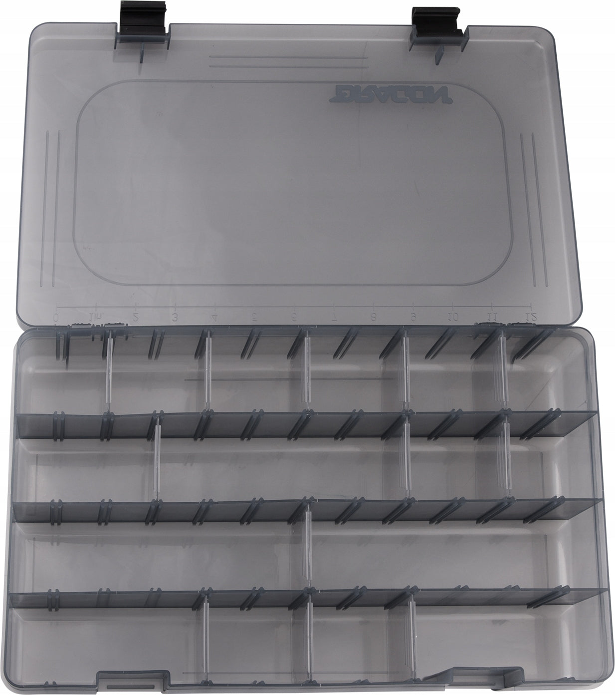 Decent Box for artificial lures DRAGON M 27 x 18.5 x 4.5 cm gunsmoke Manufacturer code 68-00-002