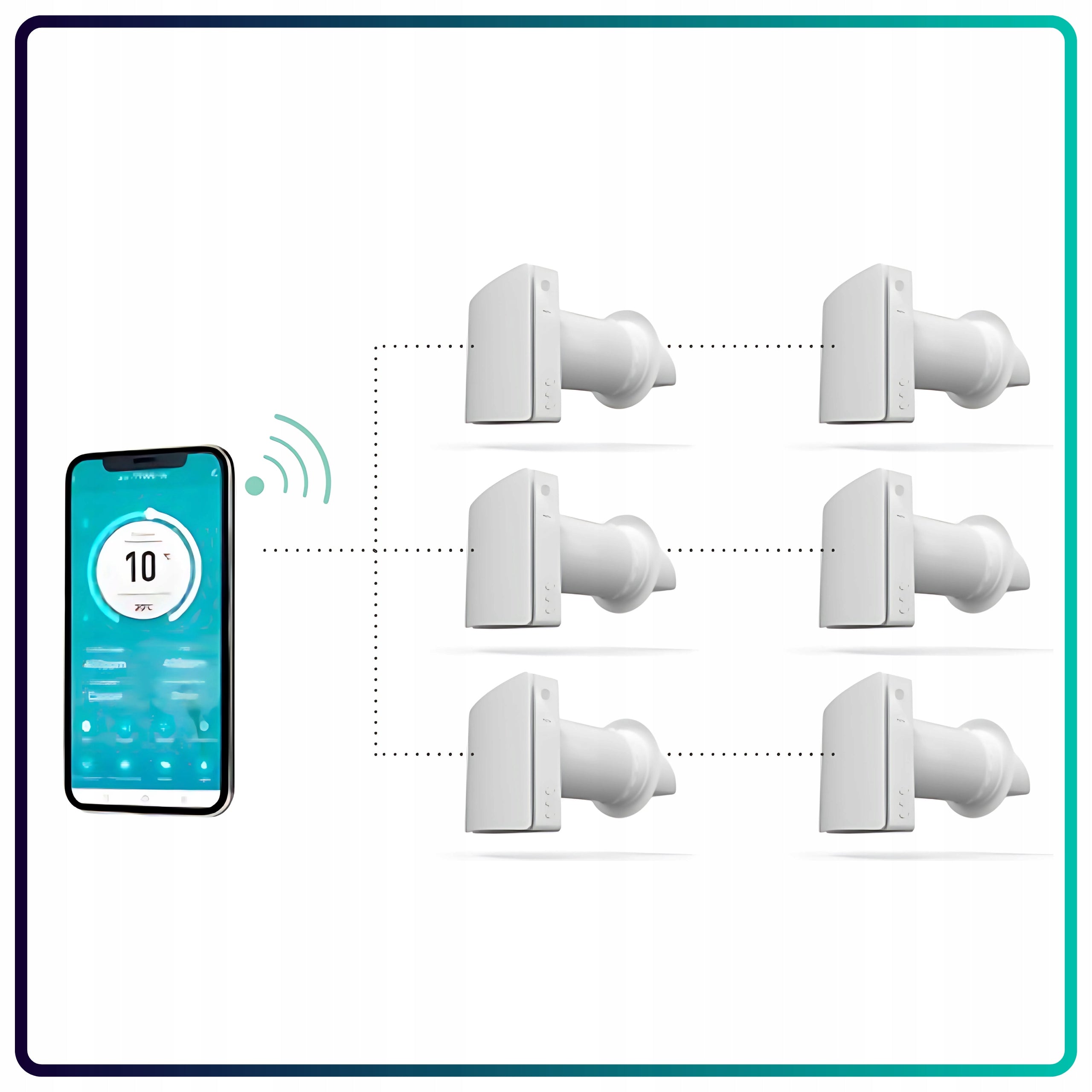 Decentralized wall recuperator AIR VENT PRO 160 60m3/h remote control WIFI Thermeco Energy efficiency class A