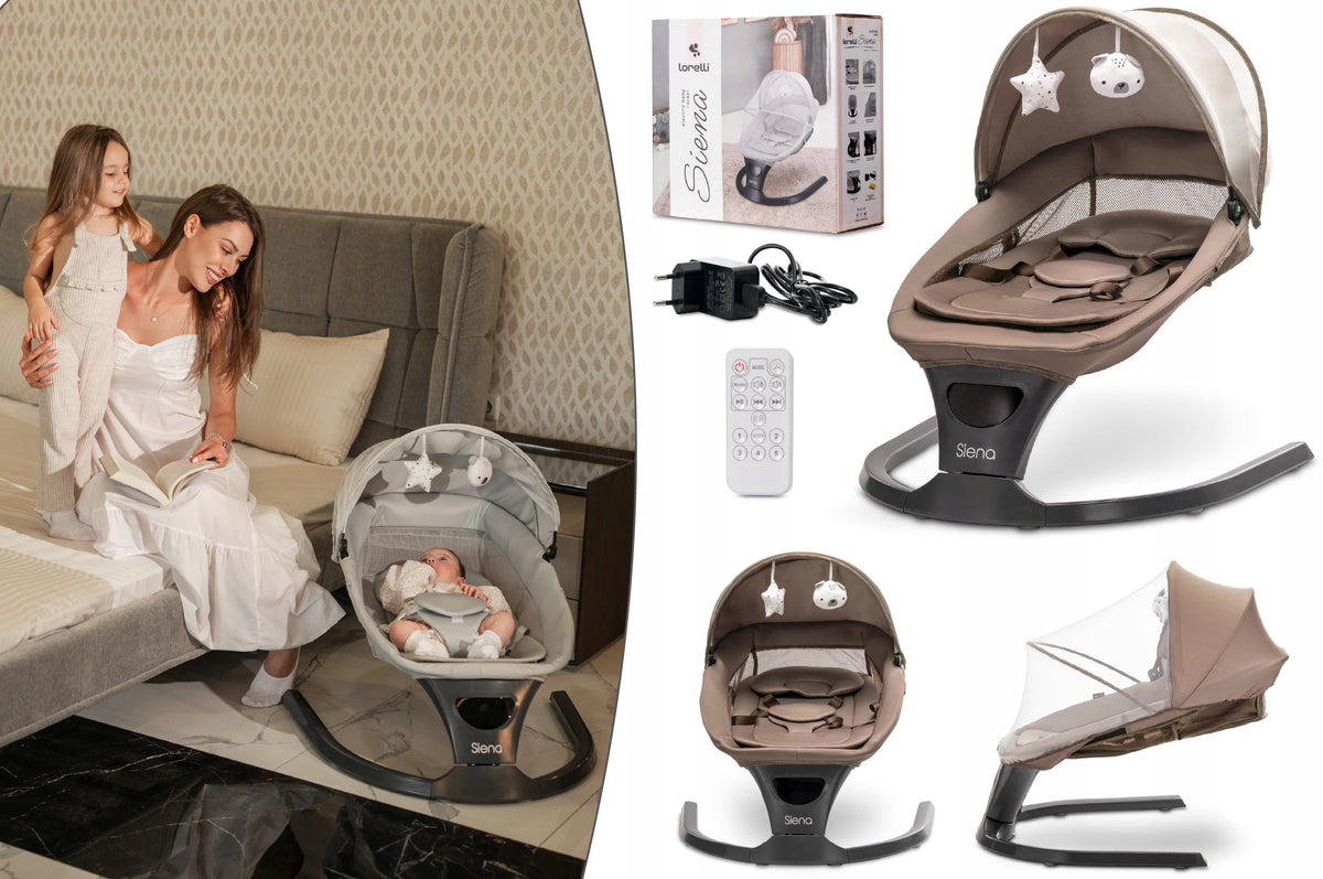 Deckchair Electric Rocker For Bluetooth Remote Control Lorelli Siena Mocha Packaging status original