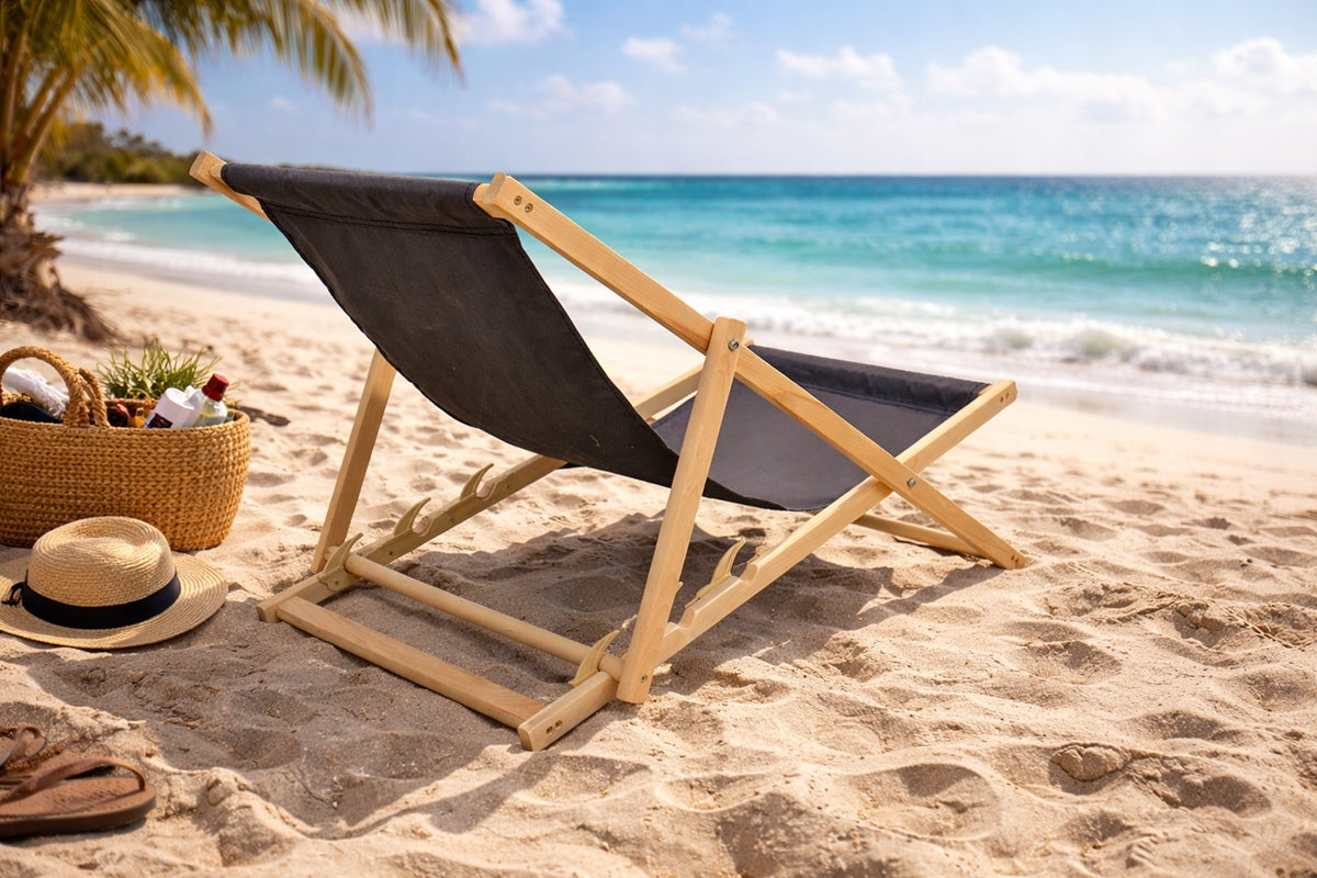 Deckchair WOODEN BEACH DECKCHAIRS wooden beach comfortable Frame material wood