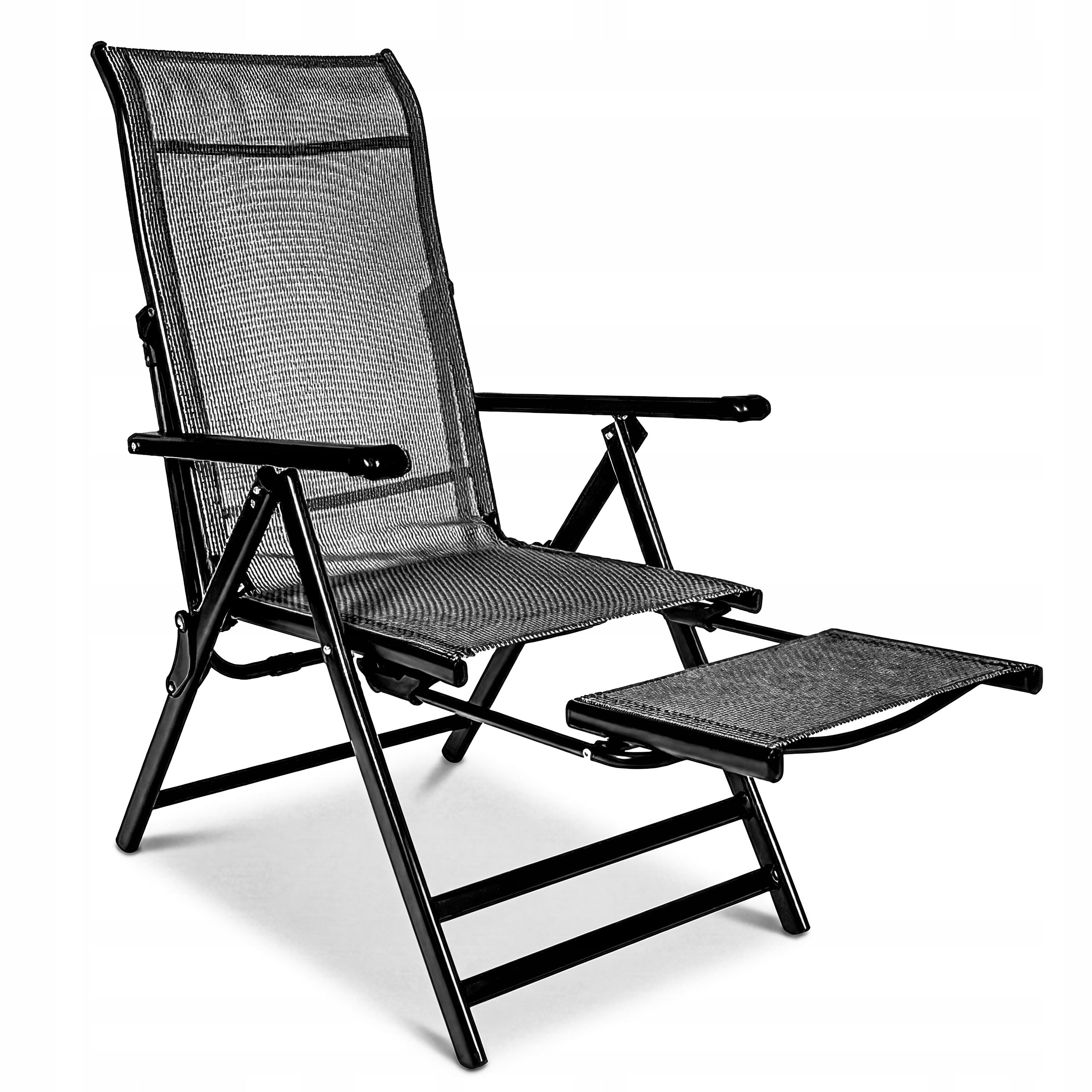 Deckchair metal grey Gotel