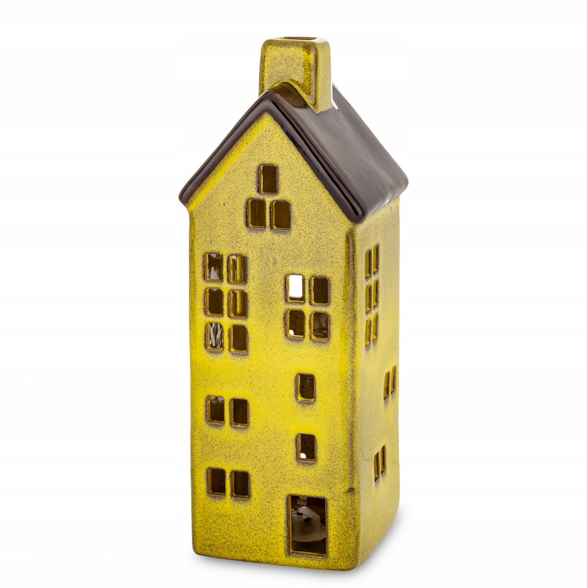 Decoration Cottage Led brown, white stoneware 27x10x10 Brand Artpol