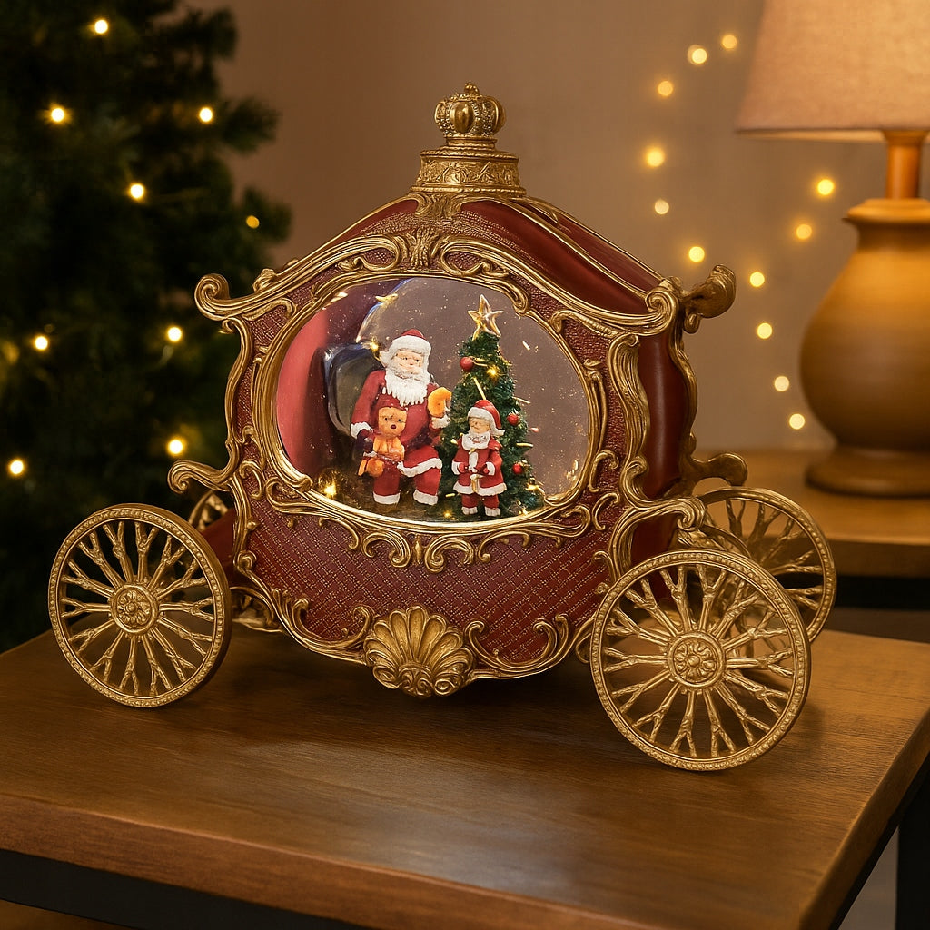 Decoration of gold carriage LED with music box Christmas 181020 Art-Pol Manufacturer code 181020