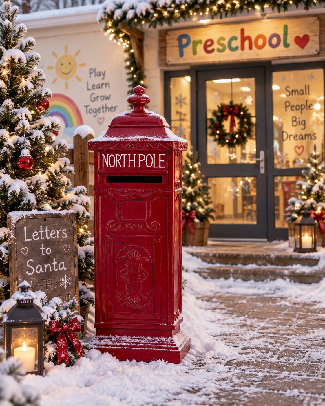 Decorative Letterbox for Santa Claus Fairytale Christmas Ornament Brand no brand