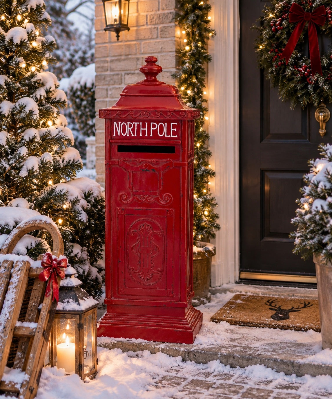 Decorative Letterbox for Santa Claus Fairytale Christmas Ornament Manufacturer code 165346