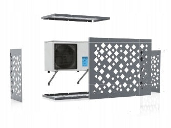 Decorative cover for outdoor air conditioner PATTERN STRIPES 940x570x740 SIZE M Energy class - cooling G
