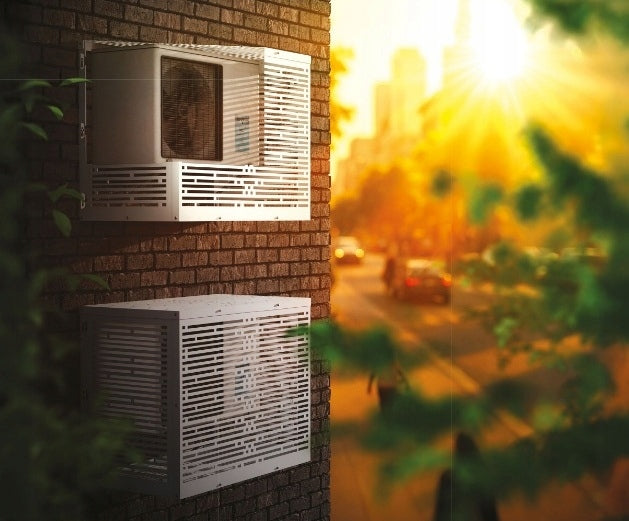Decorative cover for outdoor air conditioner PATTERN STRIPES 940x570x740 SIZE M