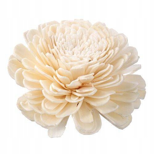 Decorative flowers white 30 pcs. – 6 chrysanthemum and 24 roses 4 – 6 cm Manufacturer code Shola Białe – 30 szt do stroików