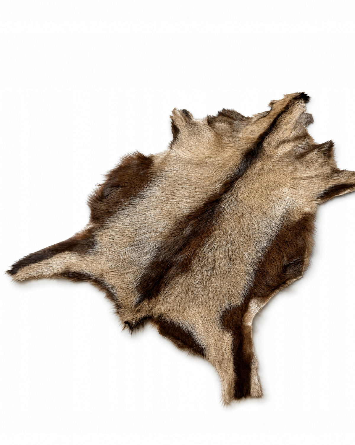 Decorative goat leather "Beige-brown" XL/90cm *NATURAL UNIQUE* Packaging status original