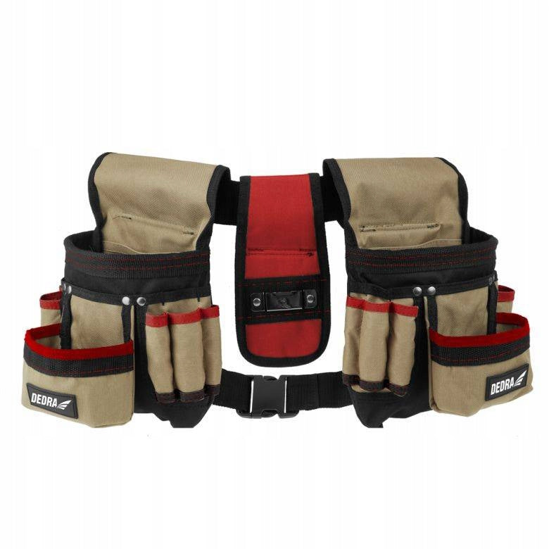 Dedra N0033 Tool belt 3 pieces 16 pockets Brand Dedra