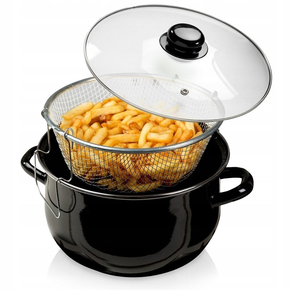 Deep Frying Pot Pasta Vegetable 24 cm