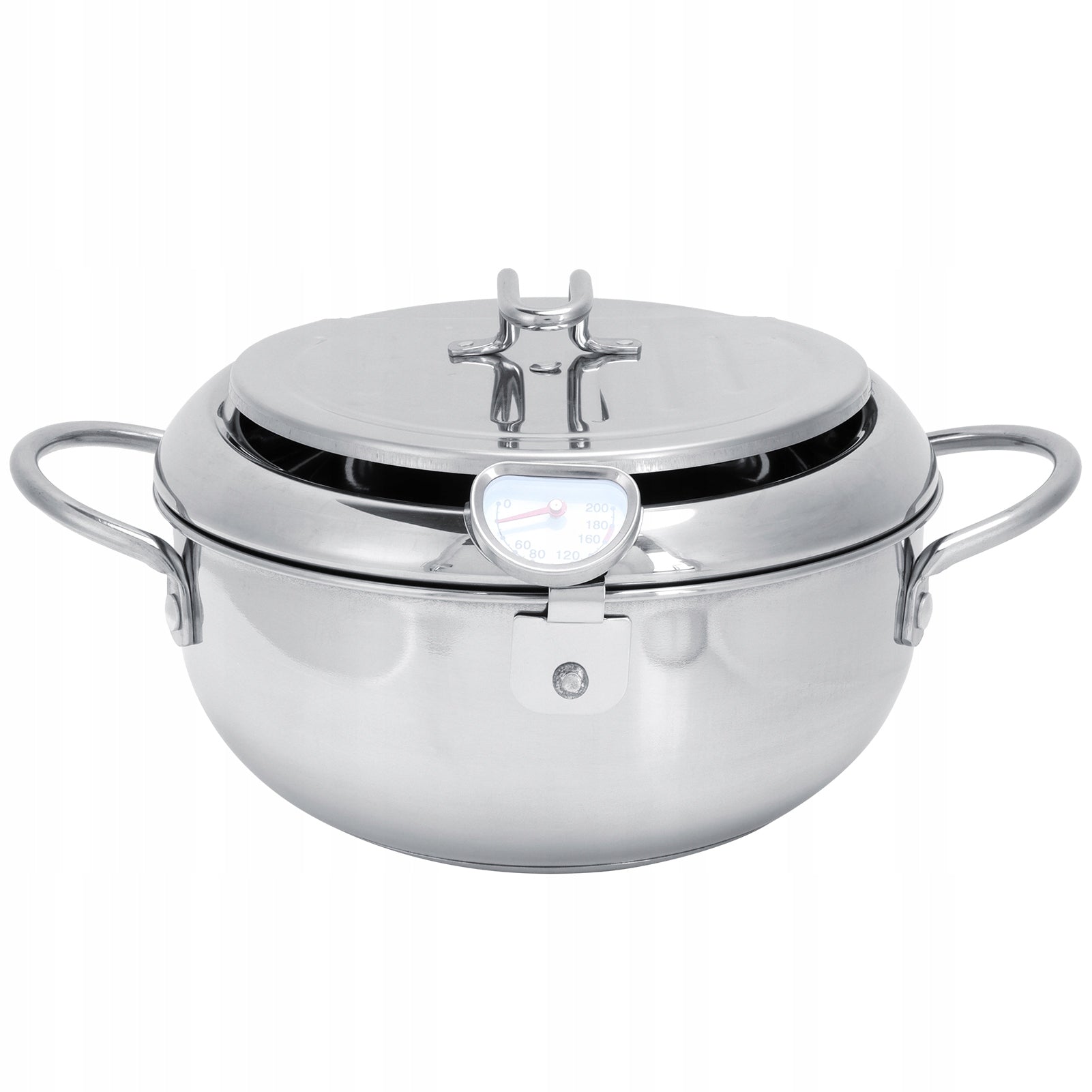 Deep Frying Pot Stainless Steel Frying Pan with EG Lid Model 2485BWIC