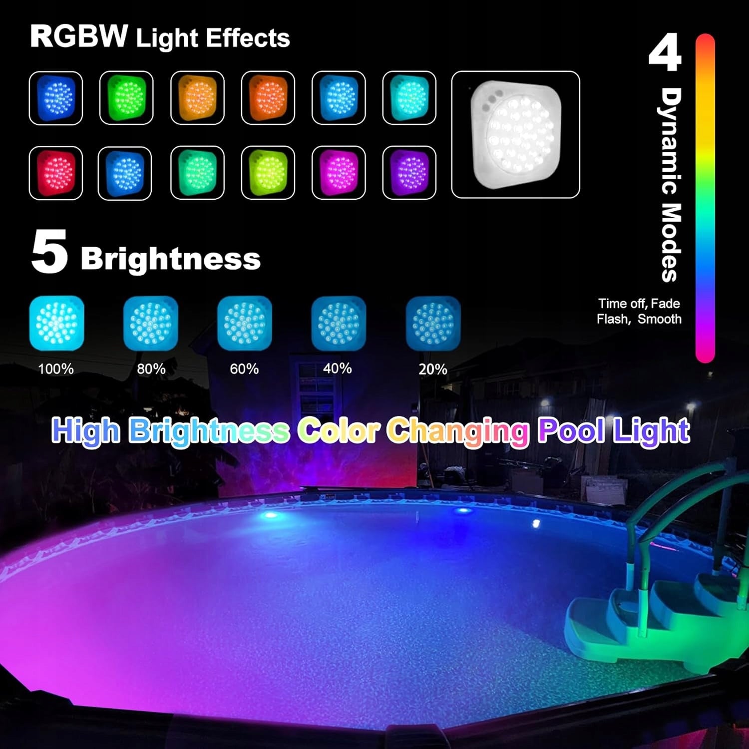 DeeprBlu LED Pool Light with Underwater Battery, with Remote Control Brand no brand