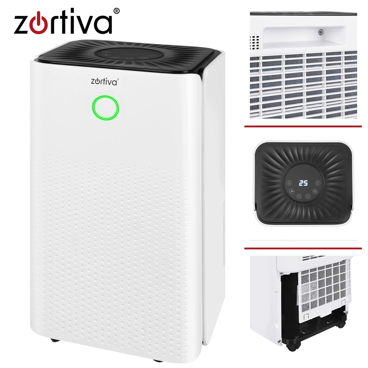 Dehumidifier 12L/24H Moisture Absorber WiFi Hygrostat Timer Quiet Packaging status original