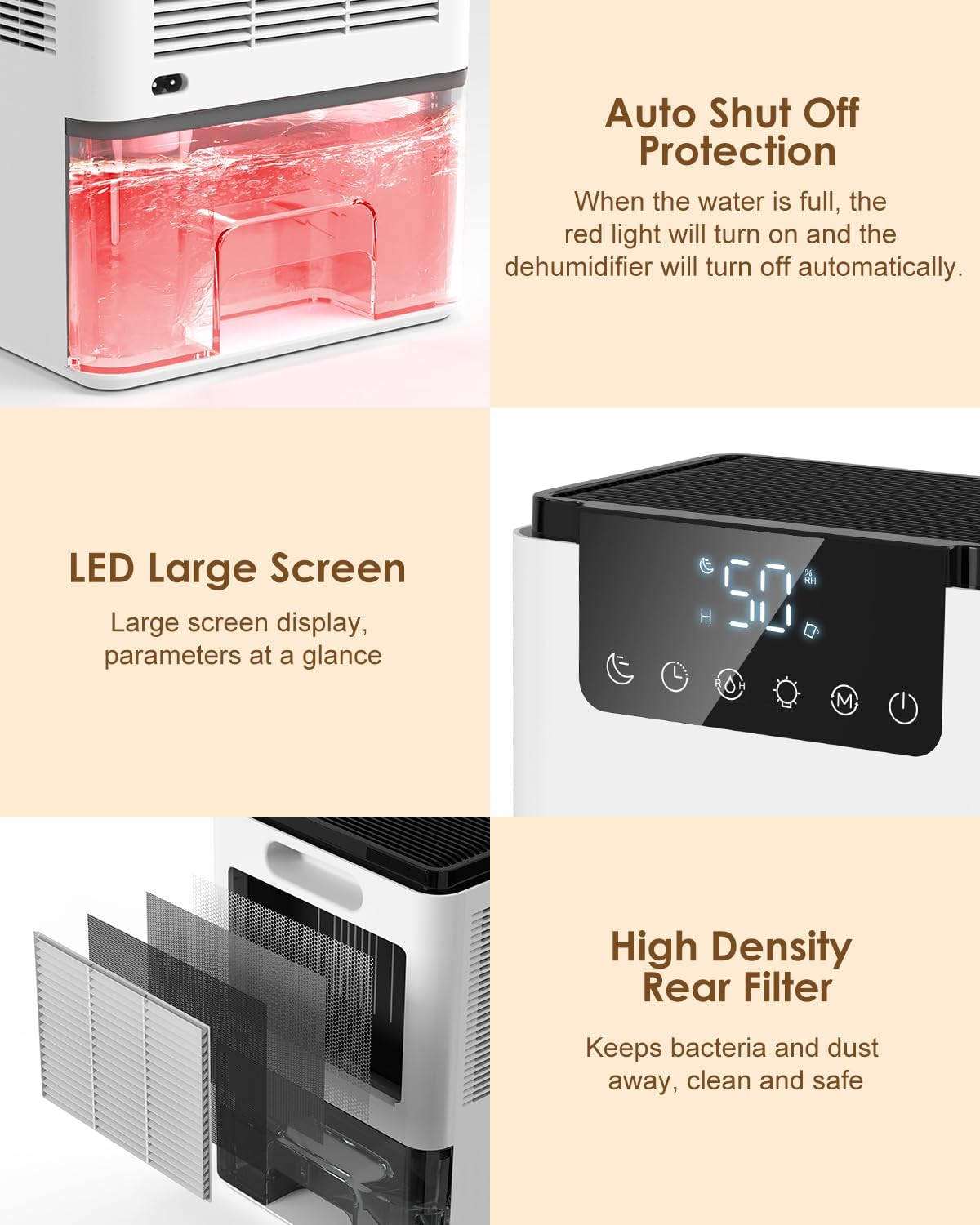 Dehumidifier 2,2l efficient moisture absorber Dehumidifier D2 Manufacturer code D2