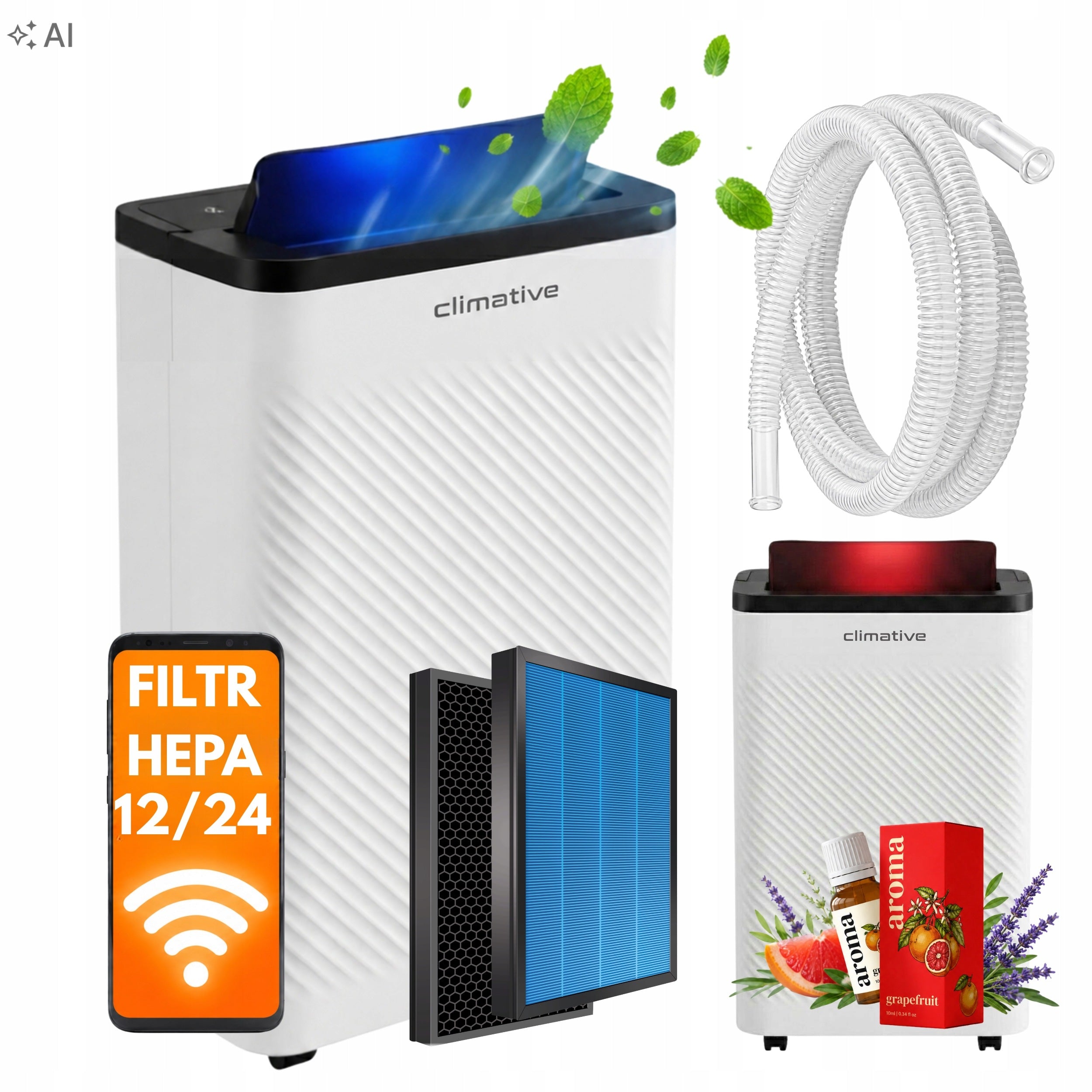 Dehumidifier Climative Nexi 12l 40m2 moisture absorber AROMATHERAPY