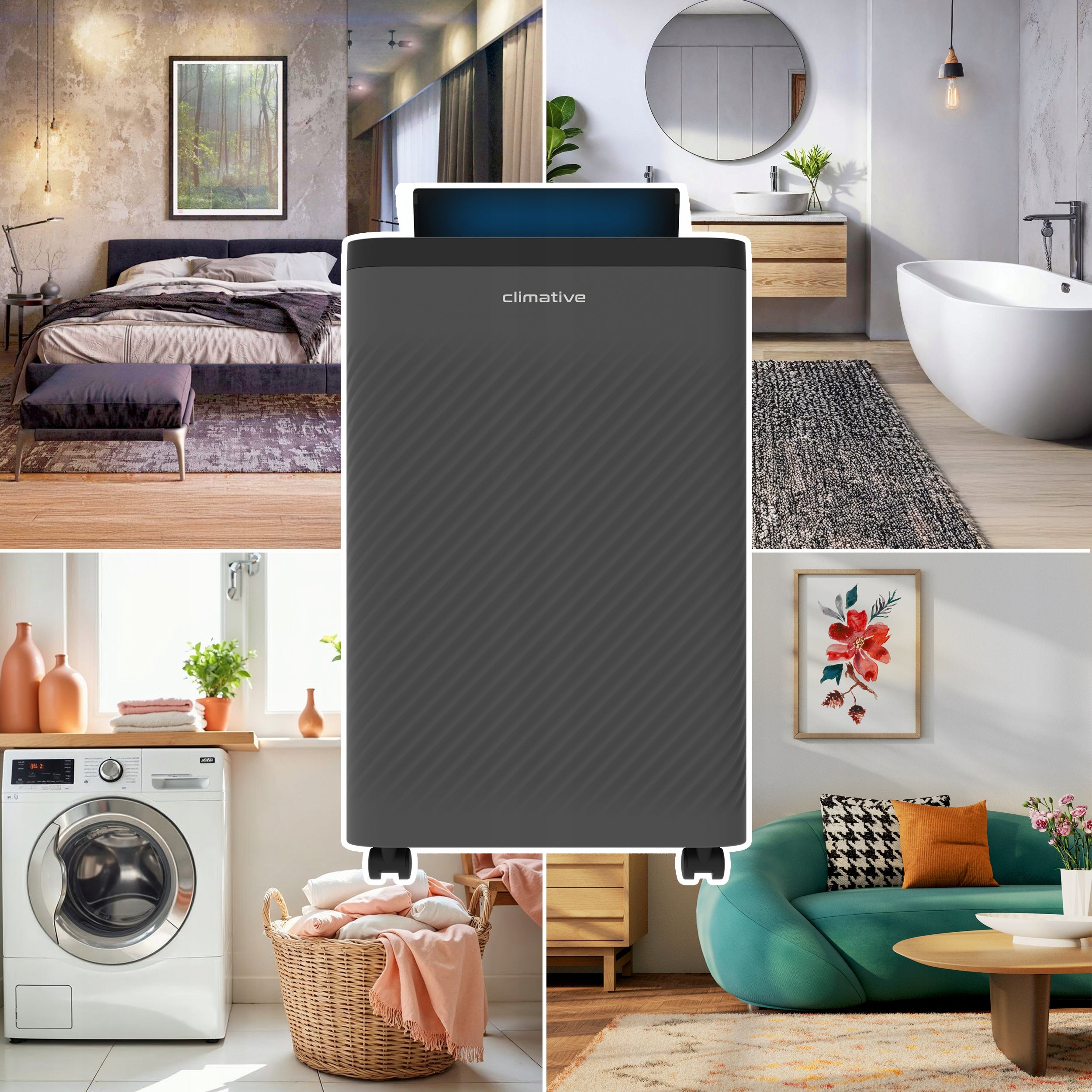 Dehumidifier Climative Nexi 12l 40m2 moisture absorber Filter ION UV Manufacturer code Pochłaniacz wilgoci 12l