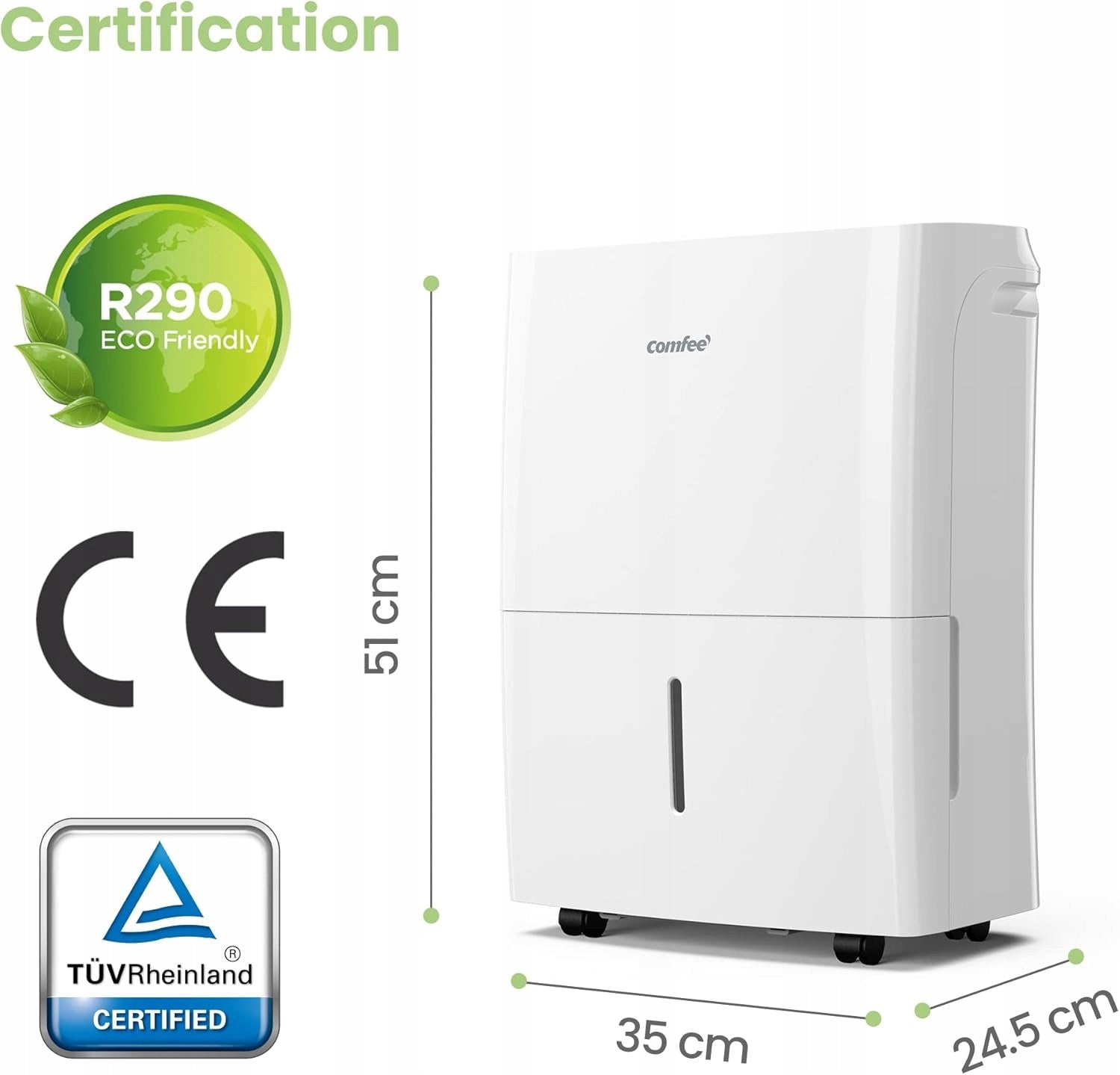 Dehumidifier Comfee MDDF-16DEN7-WF 16L 32 m2 Brand Midea Comfee