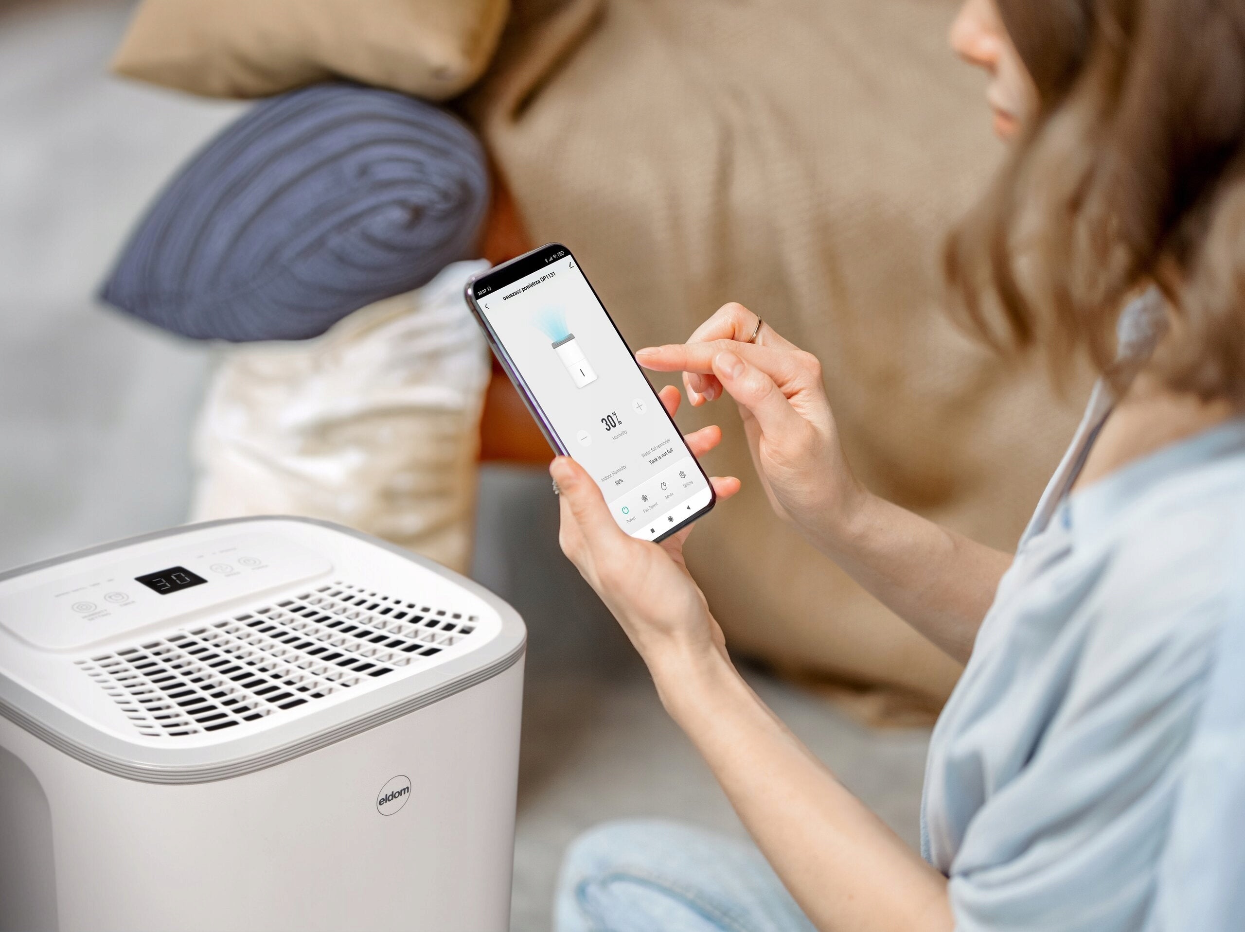 Dehumidifier ELDOM OP1131 Luxi WiFi Timer Packaging status original