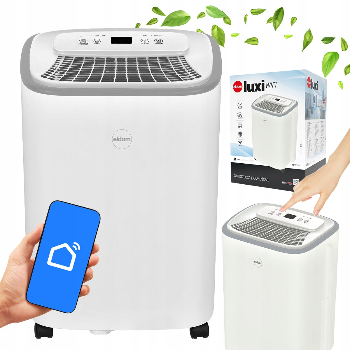 Dehumidifier ELDOM OP1131 Luxi WiFi Timer
