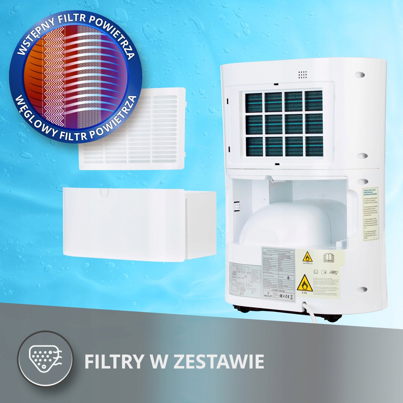 Dehumidifier efficient silent moisture absorber 10L/24H HL-OS-10/WIFI Medical device no