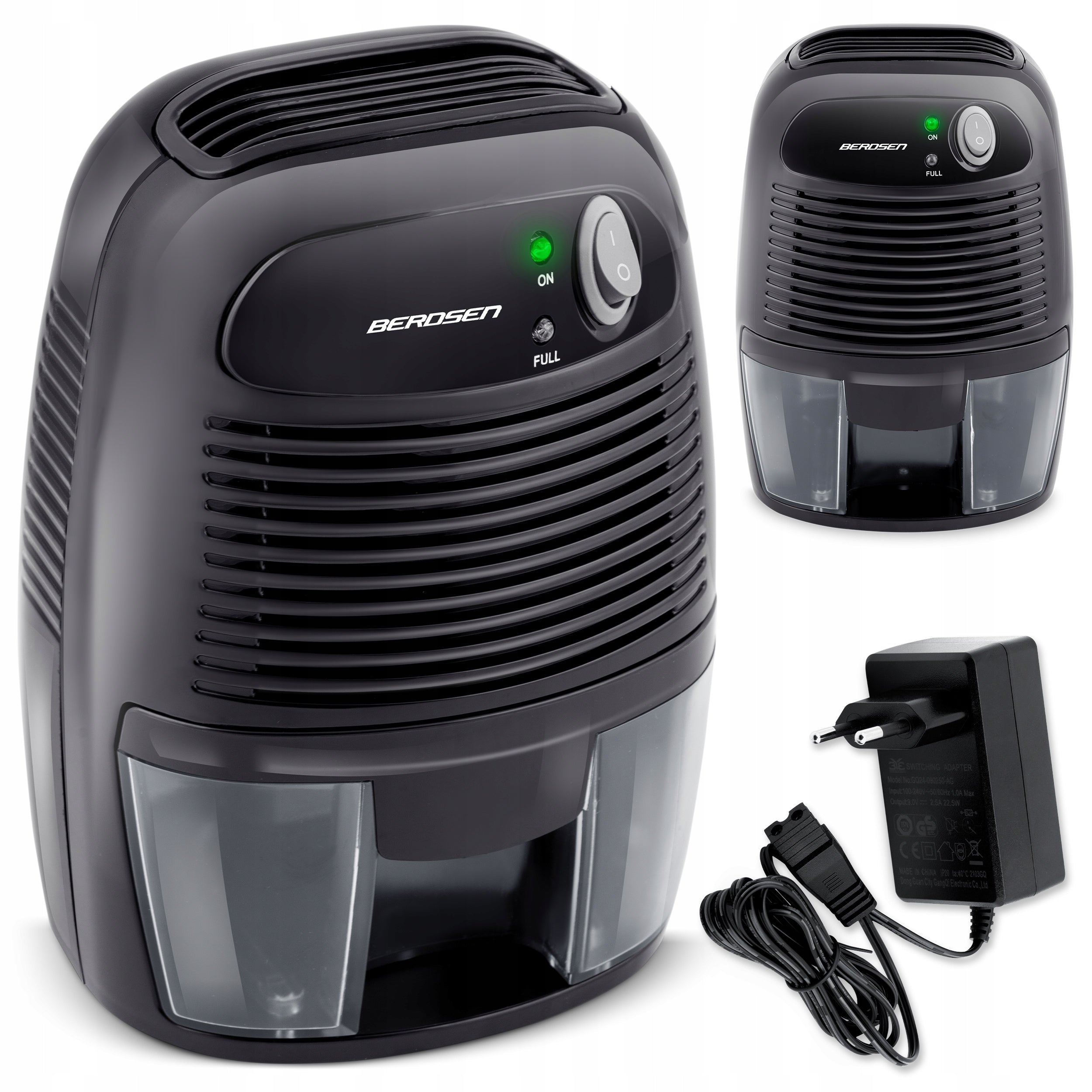 Dehumidifier moisture absorber efficient quiet 500ml 23W BERDSEN