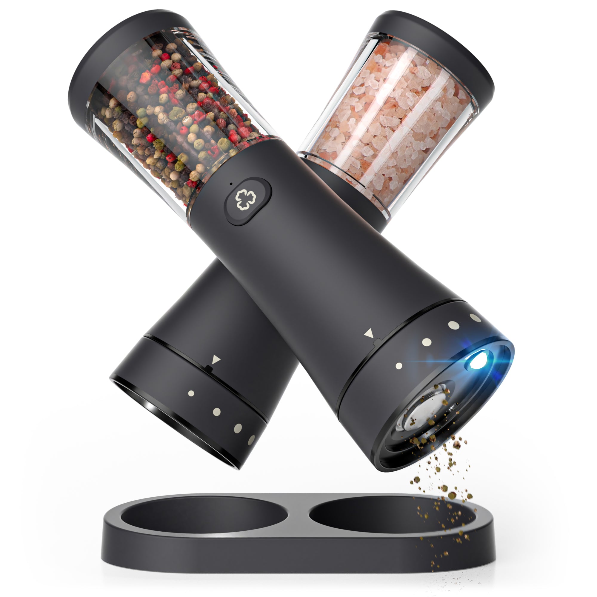 Deleca Gustaro electric salt and pepper grinder USB-C black