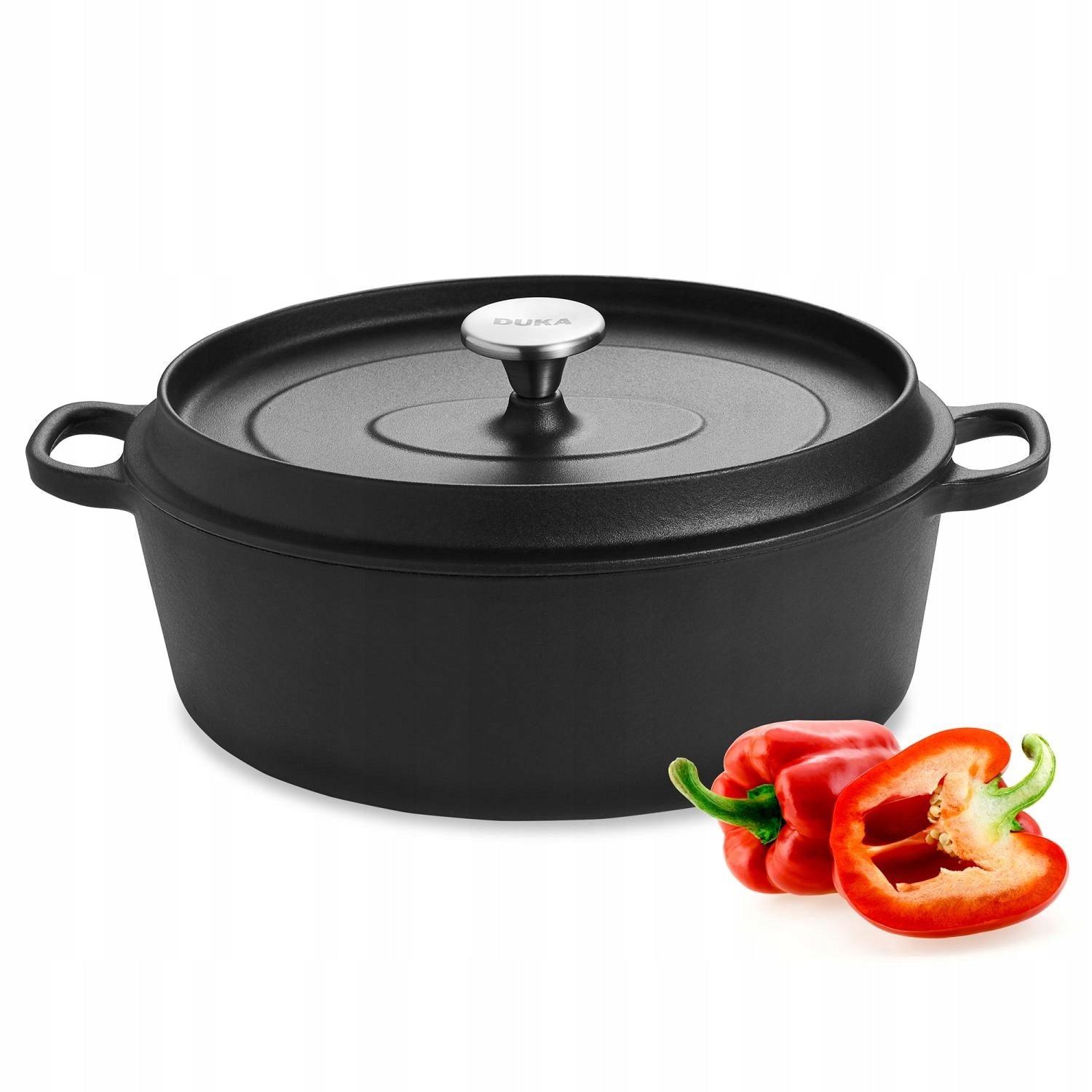 Delightful Cast Iron Oval 4,7 L With Lid Bjorn DUKA