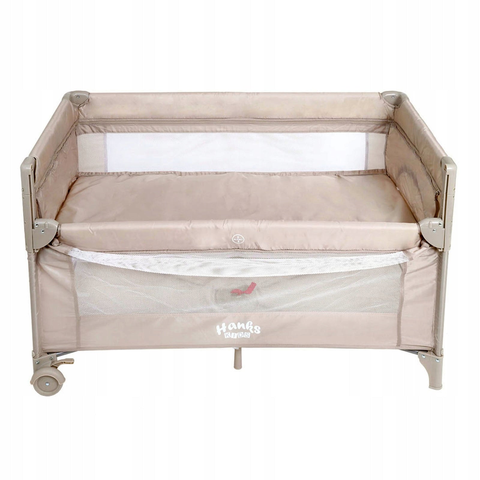 Delivery travel cot two-level playpen lowered side beige gift Manufacturer code TOYHANK TYPED2 LEVELS BEIGE