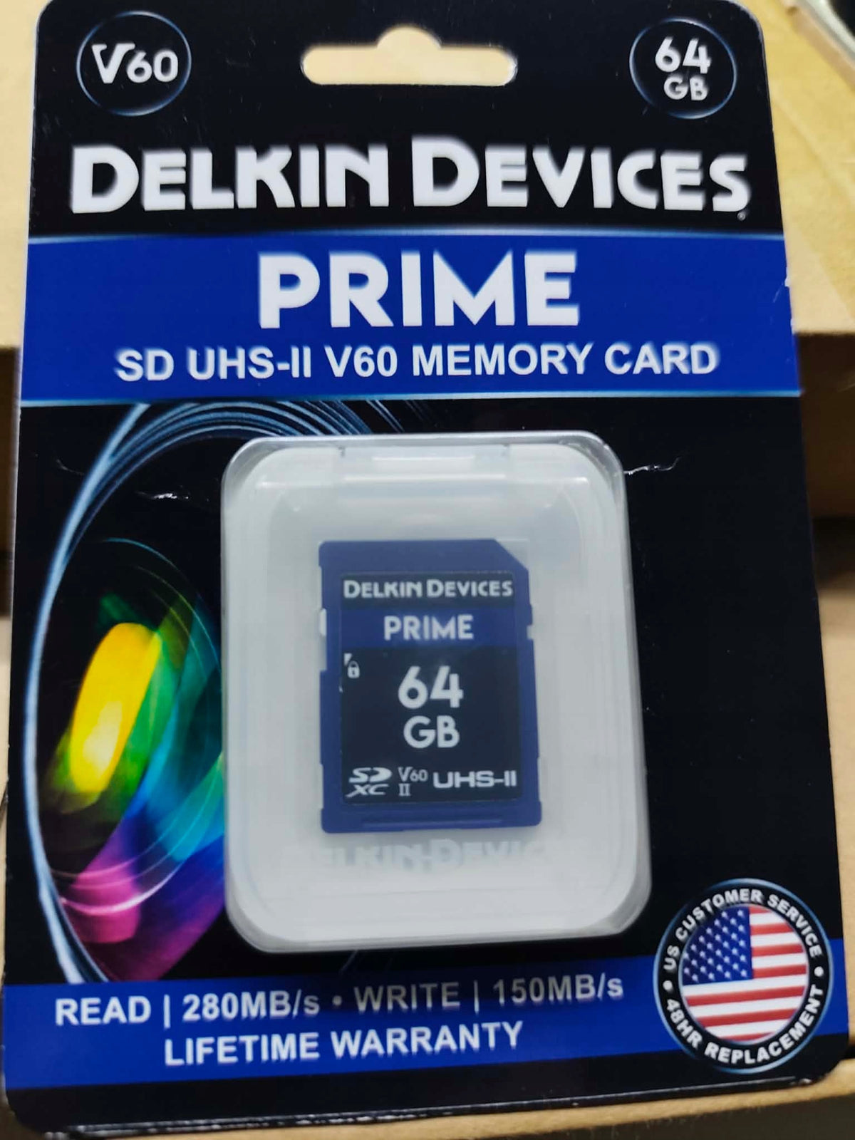 Delkin Devices 64GB Prime SDXC UHS-II (V60) Memory Card