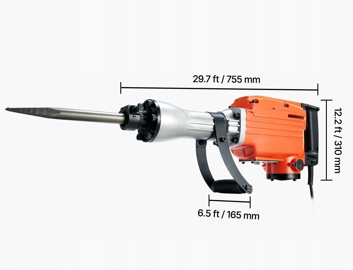 Demolition Hammer 2200W Electric With Chisels 2 Pcs For Concrete Professional Brand no brand