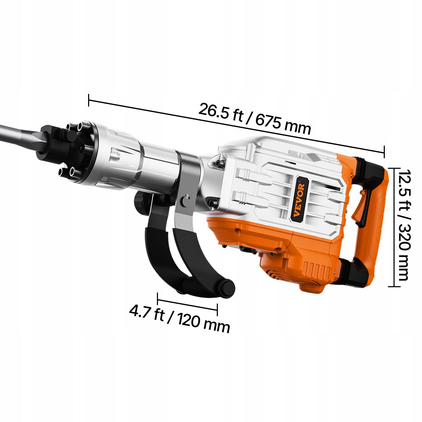 Demolition Hammer 3500W Stroke Force 60J Designed To Work Better Manufacturer code DXDHYCPZJZKJ1RE