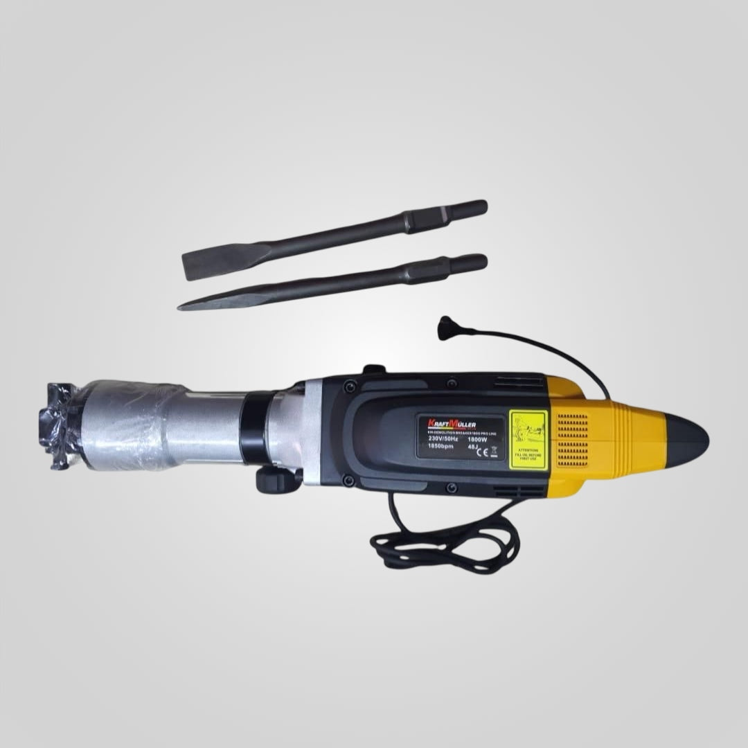 Demolition hammer KraftMuller KM1800 Pro 1800 W (48J) + chisels included EAN (GTIN) 5401234180004