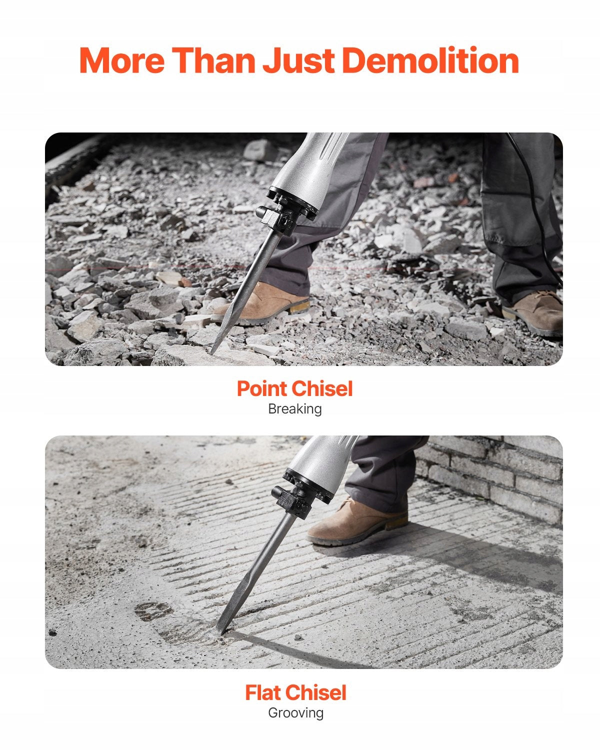 Demolition hammer Vevor Q8GV2 60 J 3500 W for concrete walls Manufacturer code Q8GV2