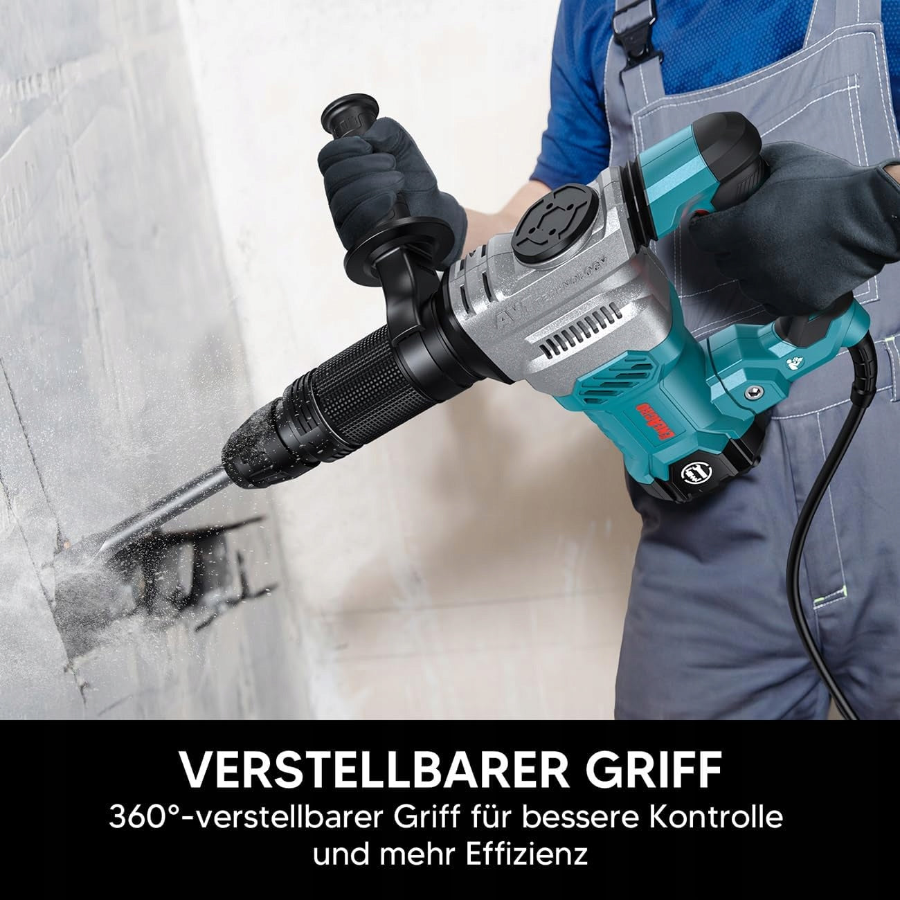 Demolition hammer for concrete, 1300 W, 20 J ENEACRO SDS-Max Manufacturer code 87624
