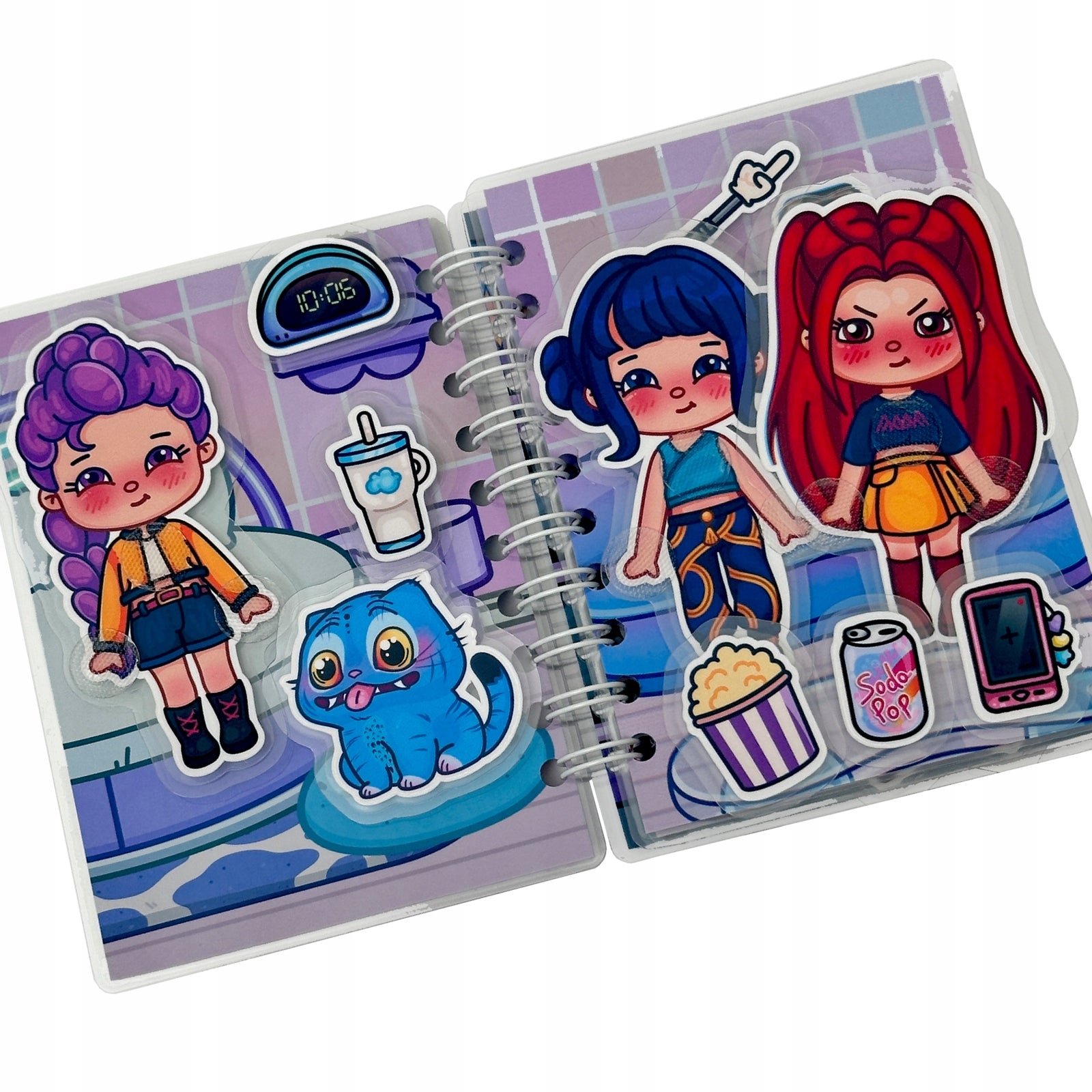Demon hunters huntrix Educational book Velcro gift for child Packaging status original