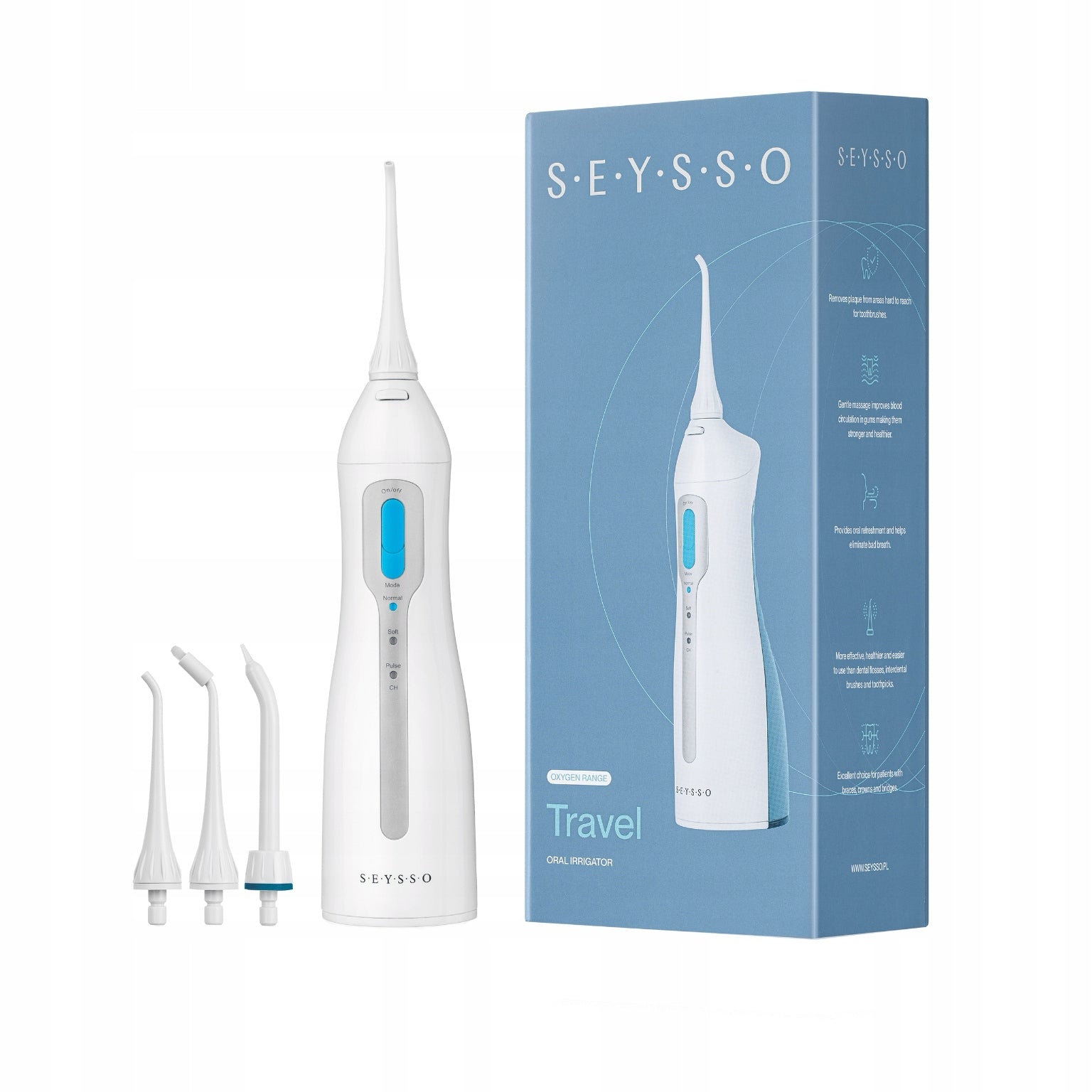 Dental Irrigator SEYSSO OXYGEN TRAVEL Wireless Toothbrush STRONG
