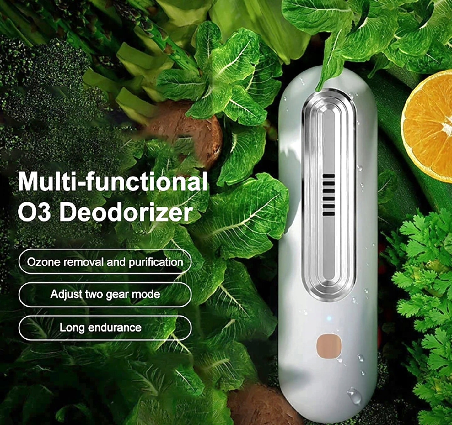 Deodorant for kitchen refrigerator, portable model, USB charging Manufacturer code X55