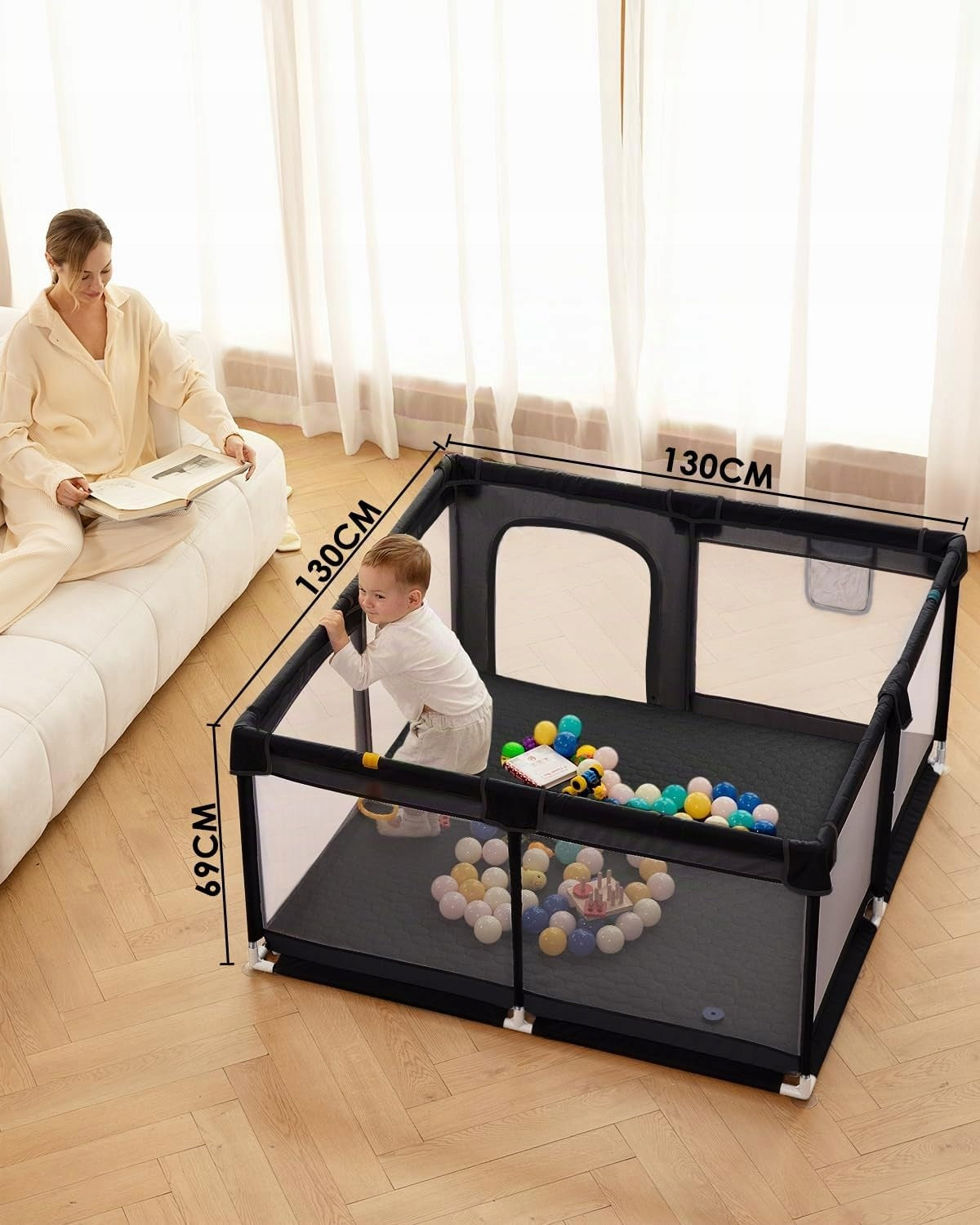 Derimkcoa Kids Playplace Center 130 x 130 x 66 cm playpen Brand no brand
