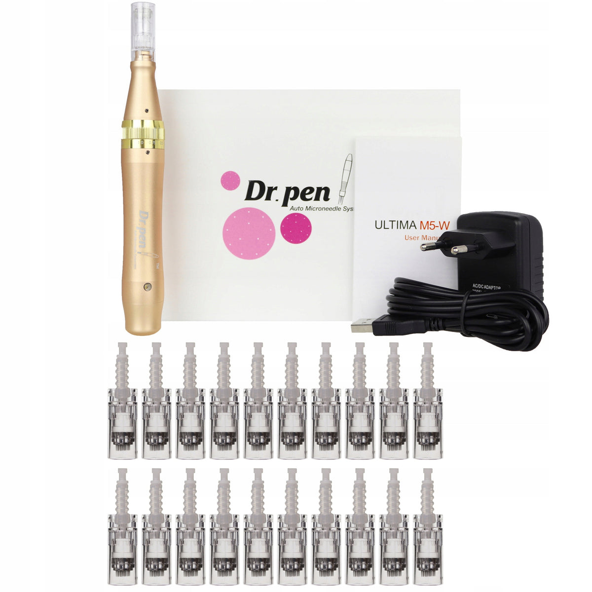 Derma Pen Dr Pen M5-W Wireless Mesotherapy +20 Cartridges Manual PL