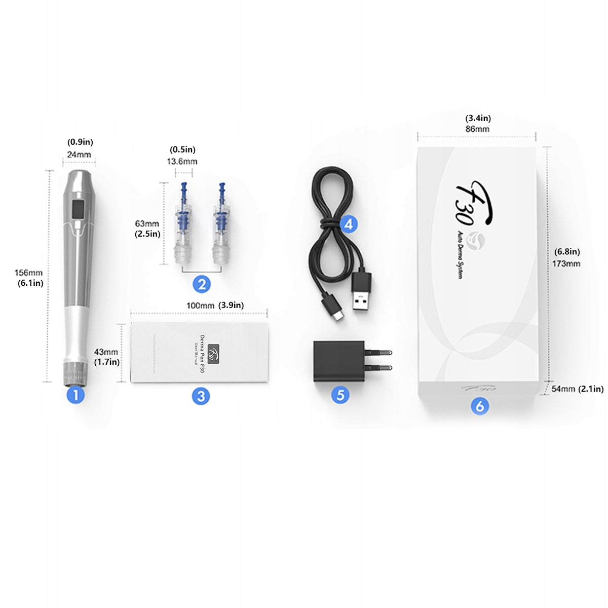 Derma Pen F30 Wireless Device + 2 Cartridges Medical device no
