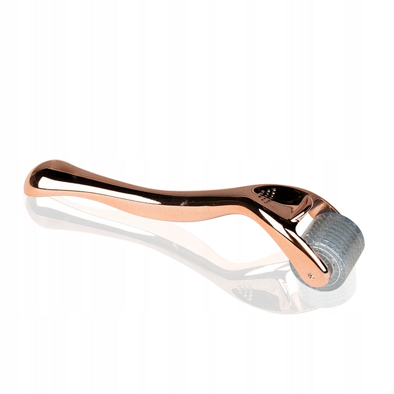 Derma roller for mesotherapy rose gold 0,75 mm 192 titanium needles