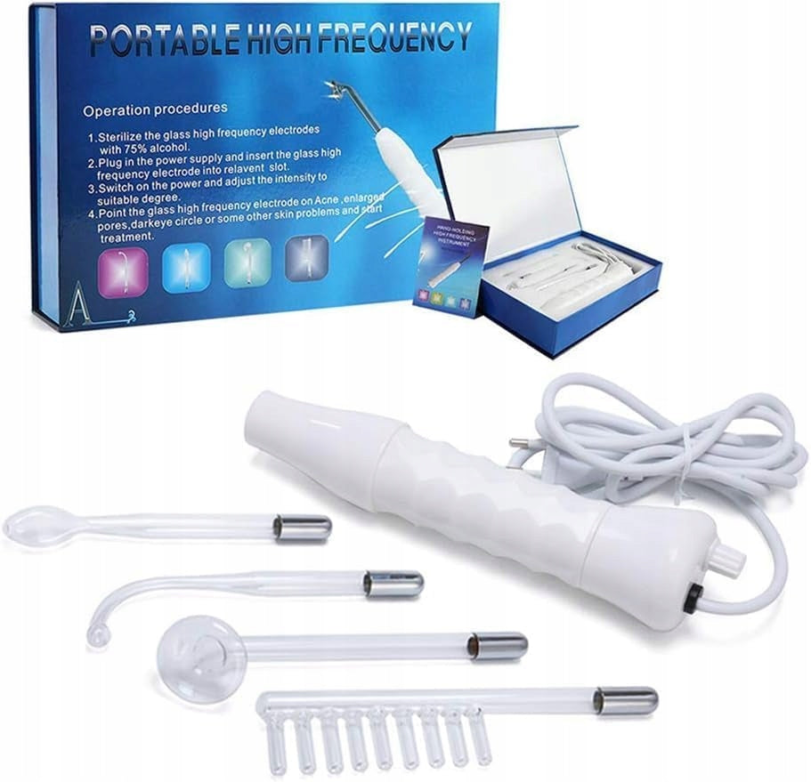 Derma wand darsonval 4 pellet electrodes strongest PRO for facial skin